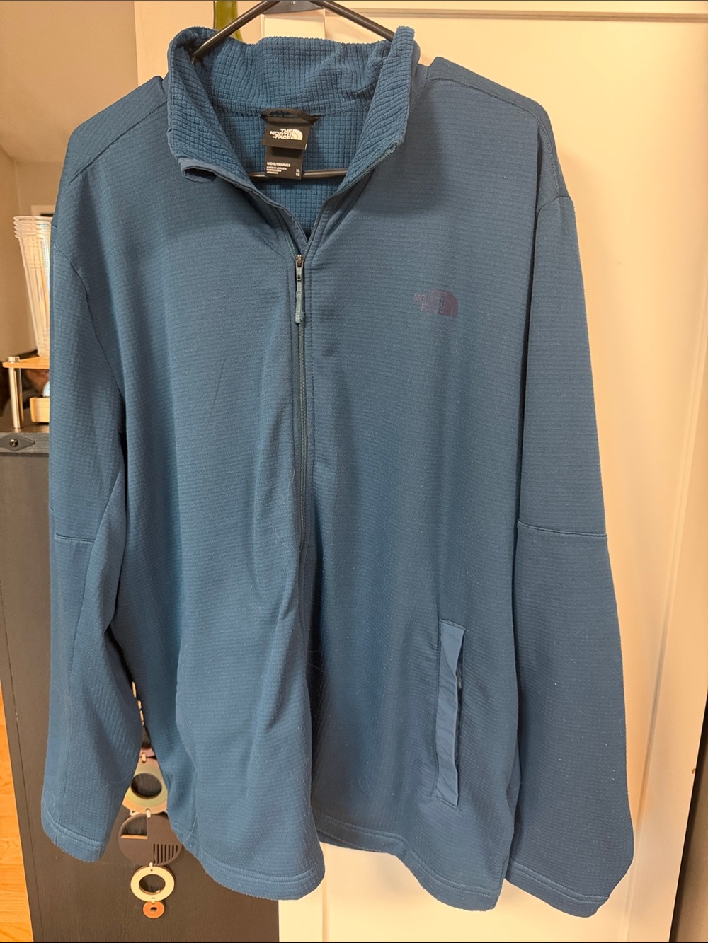 The North Face Men's Slate Blue Lightweight Zip Jacket - XL